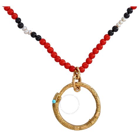 gucci ouroboros necklace gold|Gucci 18k necklace.